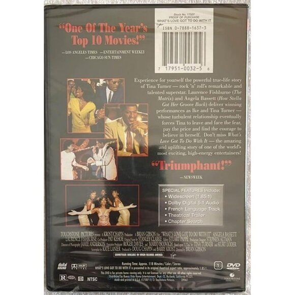What's Love Got To Do With It? (DVD) - New - Angela Bassett, Laurence Fishburne - Picture 2 of 2